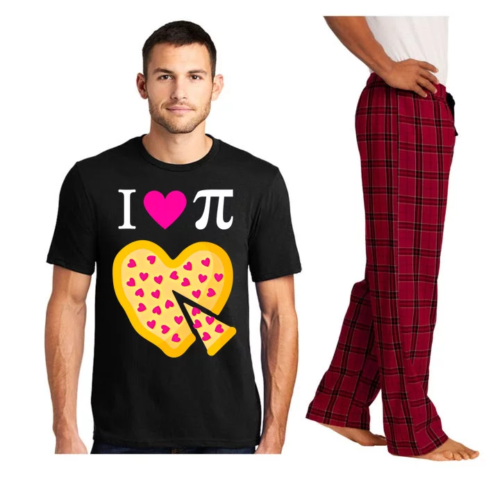 I Love Pi ValentineS Pizza Heart Math Teacher Gift Pajama Set