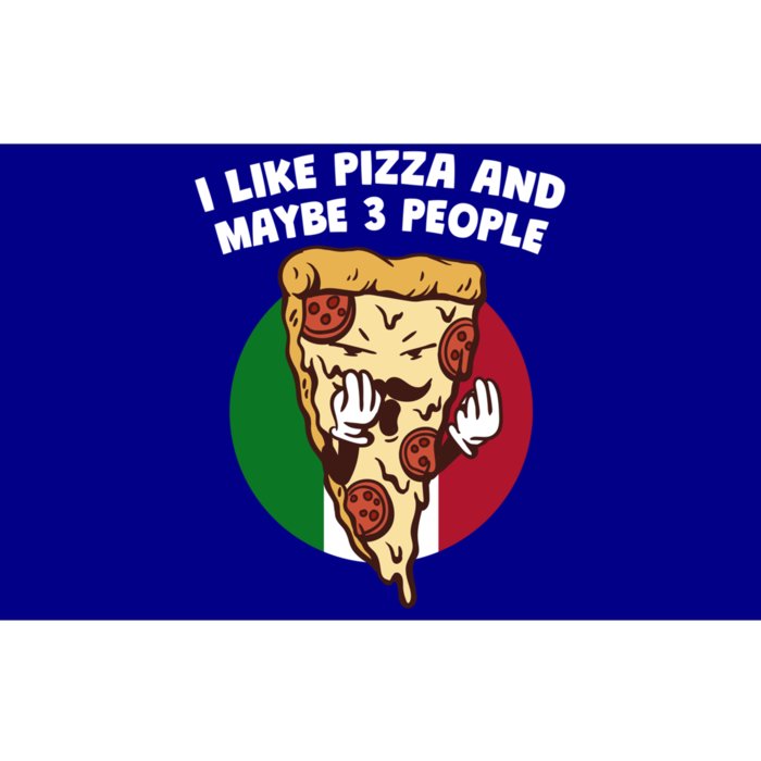 I Like Pizza And Maybe 3 People Funny Italian Humor Italy Gift Bumper Sticker