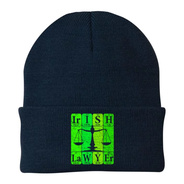 Irish Lawyer Periodic Table Elets Nerd Attorney Gift Knit Cap Winter Beanie