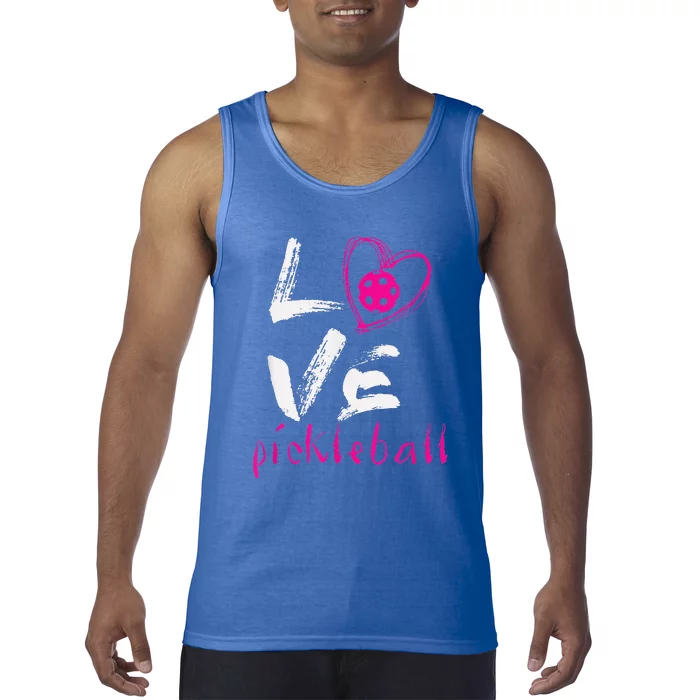 I Love Pickleball Funny Pickle Ball Tee For Player Tank Top