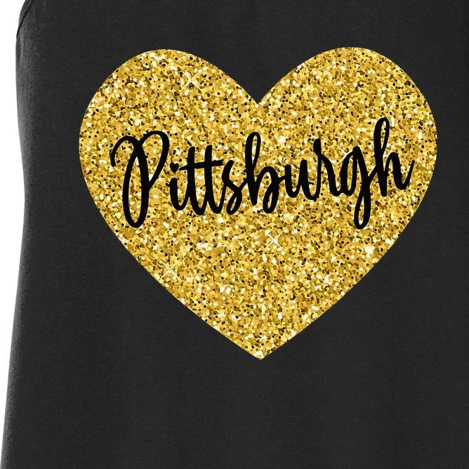 I Love Pittsburgh Pennsylvania USA Women's Racerback Tank