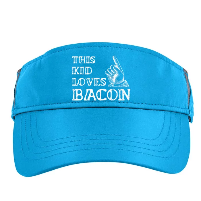 I Love Pork Pig Bacon Gifts For ArtI Love Bacon Adult Drive Performance Visor