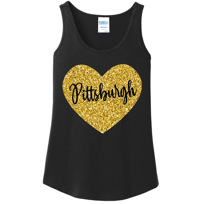 I Love Pittsburgh Pennsylvania USA Ladies Essential Tank