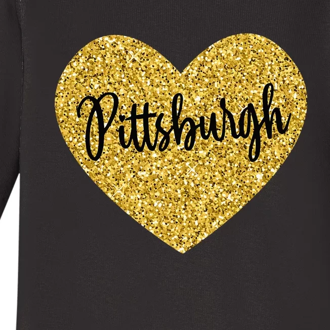 I Love Pittsburgh Pennsylvania USA Baby Long Sleeve Bodysuit