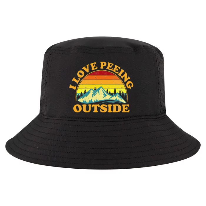 I Love Peeing Outside I Pee Outside Funny Camping Cool Comfort Performance Bucket Hat