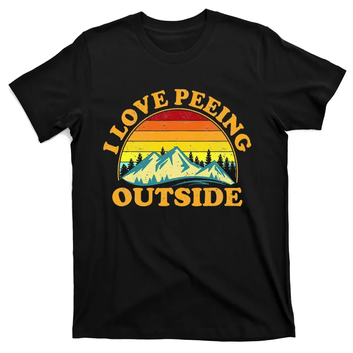 I Love Peeing Outside I Pee Outside Funny Camping T Shirt Teeshirtpalace 