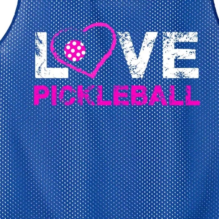 I Love Pickleball Great Gift 'S Pickleball Gift Mesh Reversible Basketball Jersey Tank