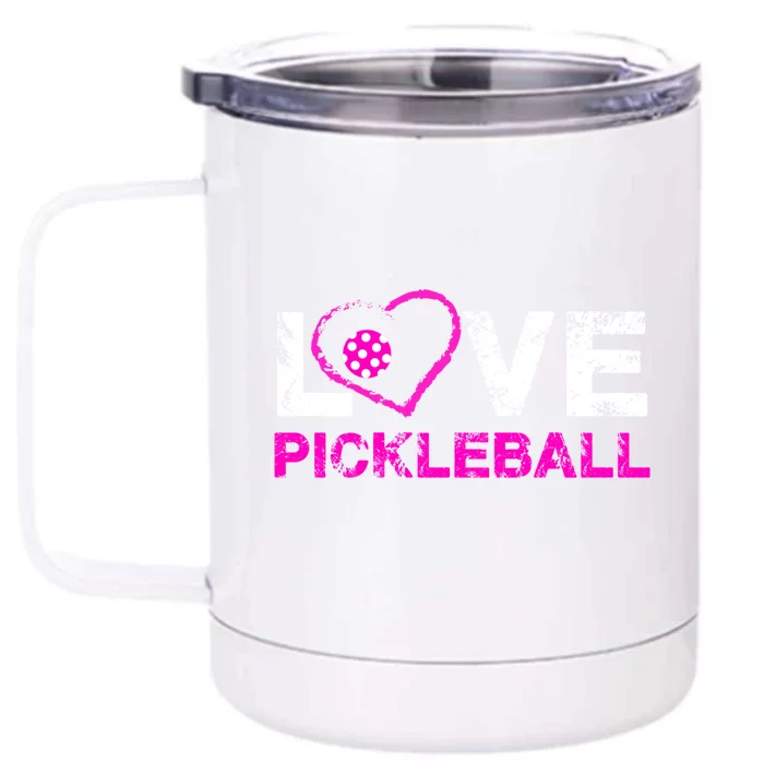 I Love Pickleball Great Gift 'S Pickleball Gift Front & Back 12oz Stainless Steel Tumbler Cup