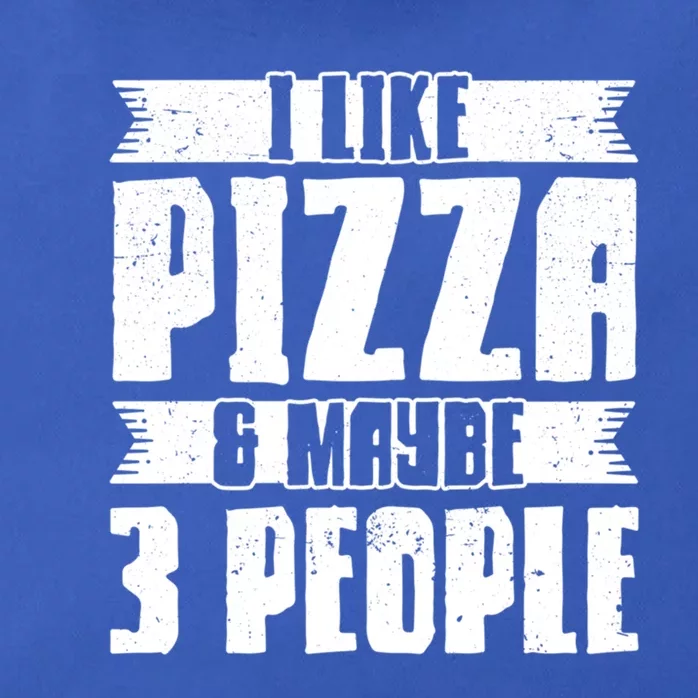 I Like Pizza And Maybe 3 People Pizza Lover Gift Zip Tote Bag