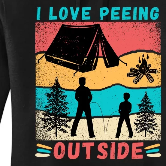 I Love Peeing Outside Women's Pullover Hoodie