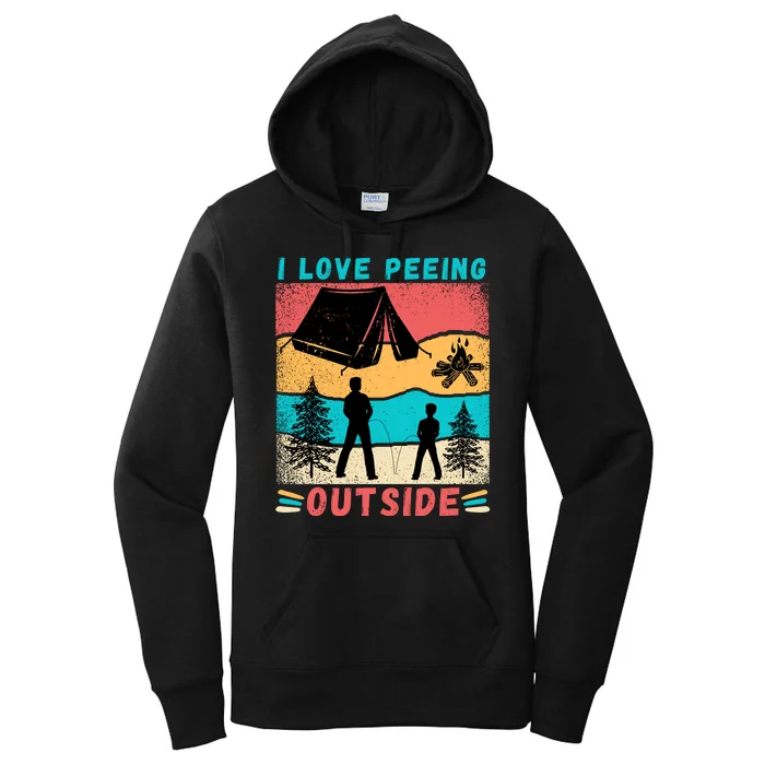 I Love Peeing Outside Women's Pullover Hoodie