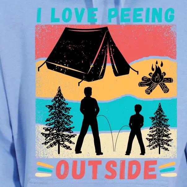 I Love Peeing Outside Unisex Surf Hoodie