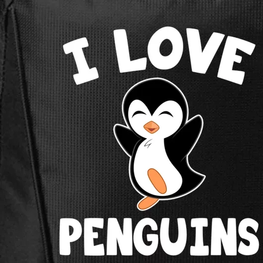 I Love Penguins Gift Cute Penguin Gift City Backpack