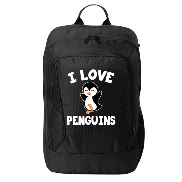 I Love Penguins Gift Cute Penguin Gift City Backpack