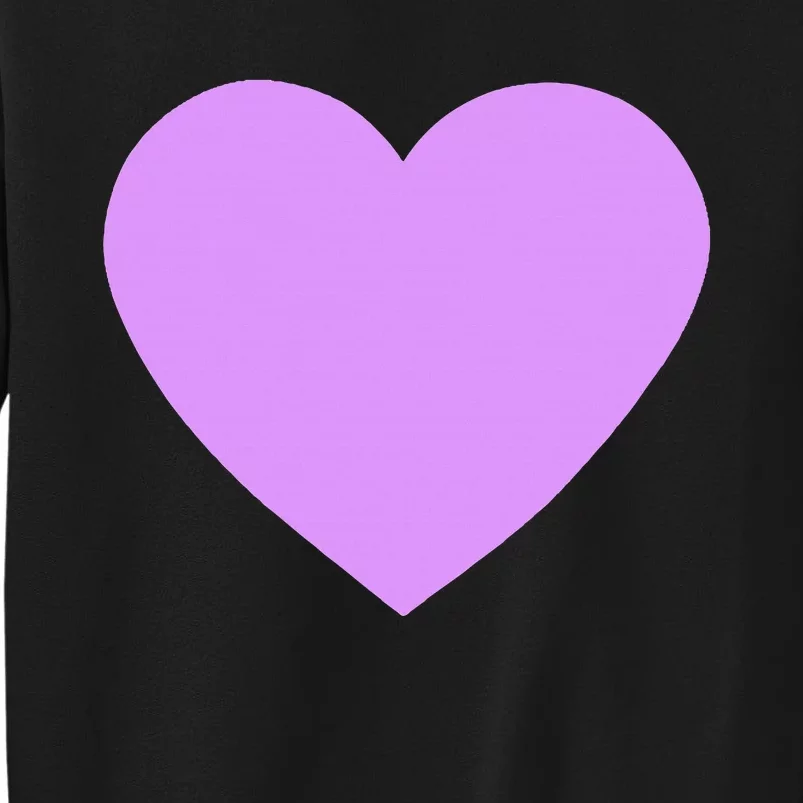 I love Purple you Pink heart Valentine's Day Emoticon BFF Sweatshirt