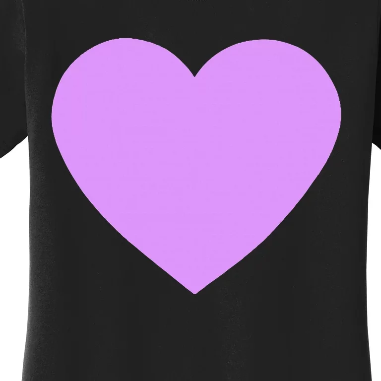 I love Purple you Pink heart Valentine's Day Emoticon BFF Women's T-Shirt