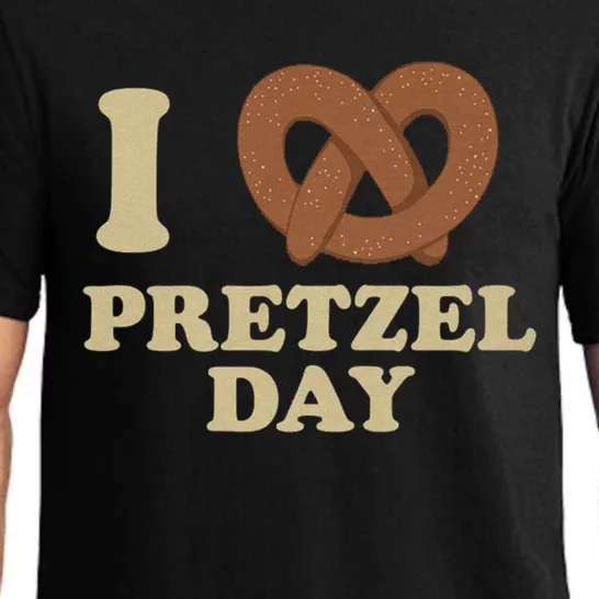 I Love Pretzel Daygift Funny Office Weargift Funny Funny Gift Cute Gift Pajama Set