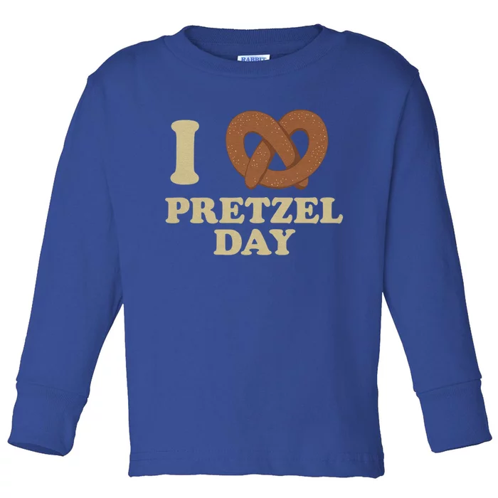 I Love Pretzel Daygift Funny Office Weargift Funny Funny Gift Cute Gift Toddler Long Sleeve Shirt