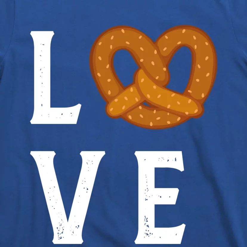 I Love Pretzels For Pretzel Day Funny Ger Foodie Lover Cute Gift T-Shirt