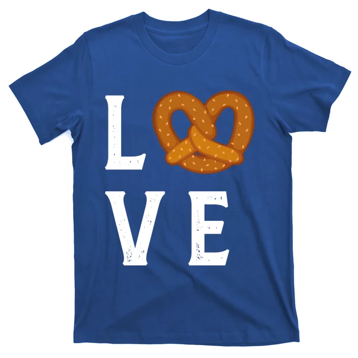 I Love Pretzels For Pretzel Day Funny Ger Foodie Lover Cute Gift T-Shirt