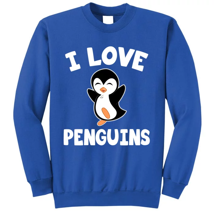 I Love Penguins Gift Cute Penguin Gift Sweatshirt