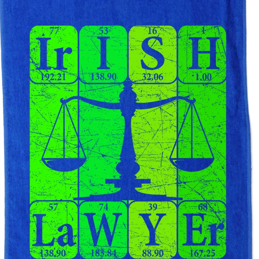 Irish Lawyer Periodic Table Elets Nerd Attorney Gift Platinum Collection Golf Towel