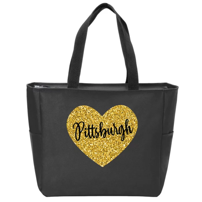 I Love Pittsburgh Pennsylvania USA Zip Tote Bag