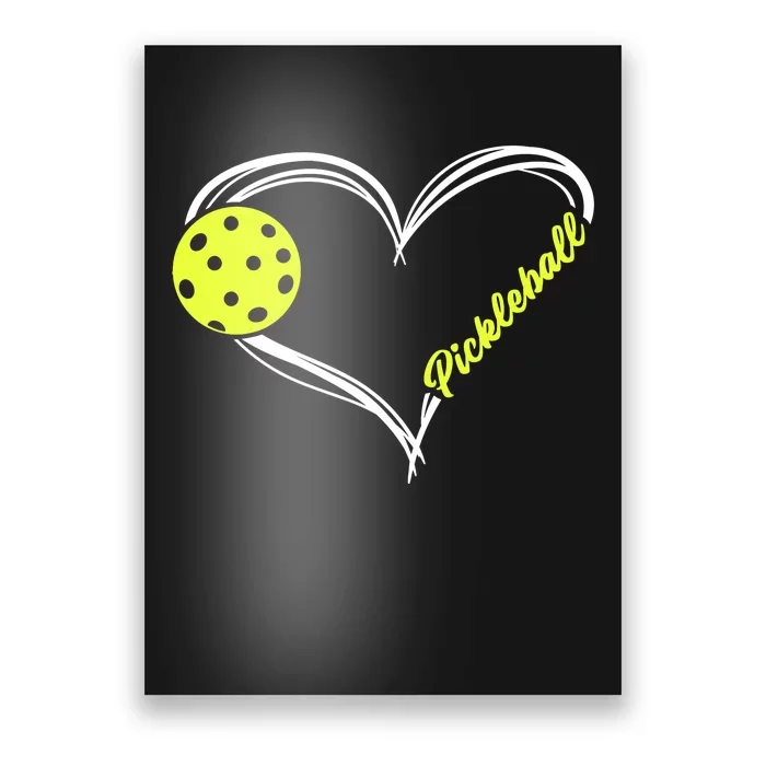 I Love Pickleball Cute Poster