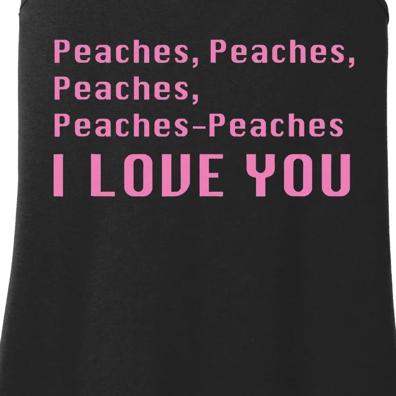 I love peaches! Ladies Essential Tank