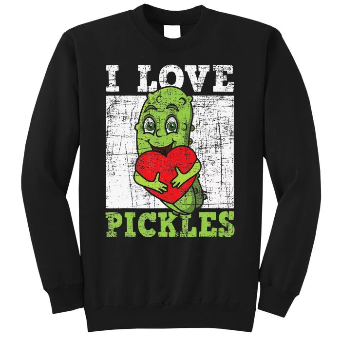 I Love Pickles Pickle Vegan Lover Vegetarian Vegetable Sweatshirt