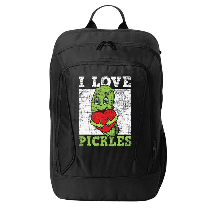 I Love Pickles Pickle Vegan Lover Vegetarian Vegetable City Backpack