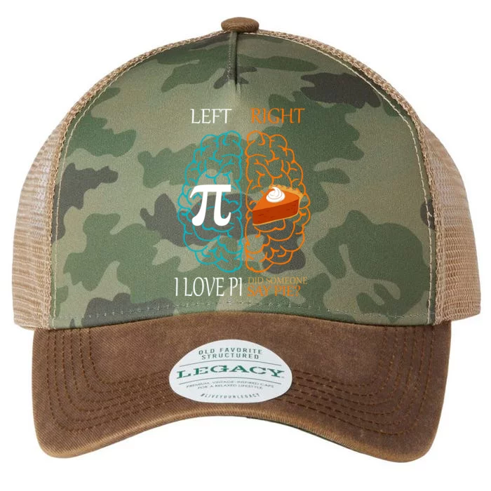 I Love Pie Funny Brain Legacy Tie Dye Trucker Hat