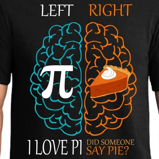 I Love Pie Funny Brain Pajama Set