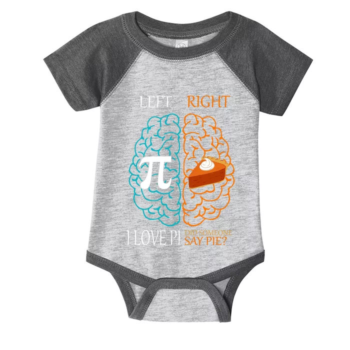 I Love Pie Funny Brain Infant Baby Jersey Bodysuit