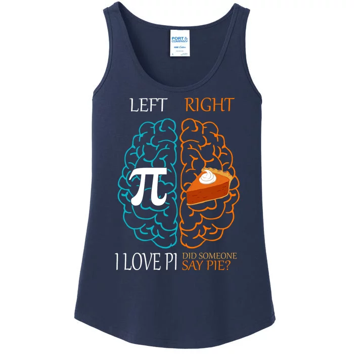 I Love Pie Funny Brain Ladies Essential Tank