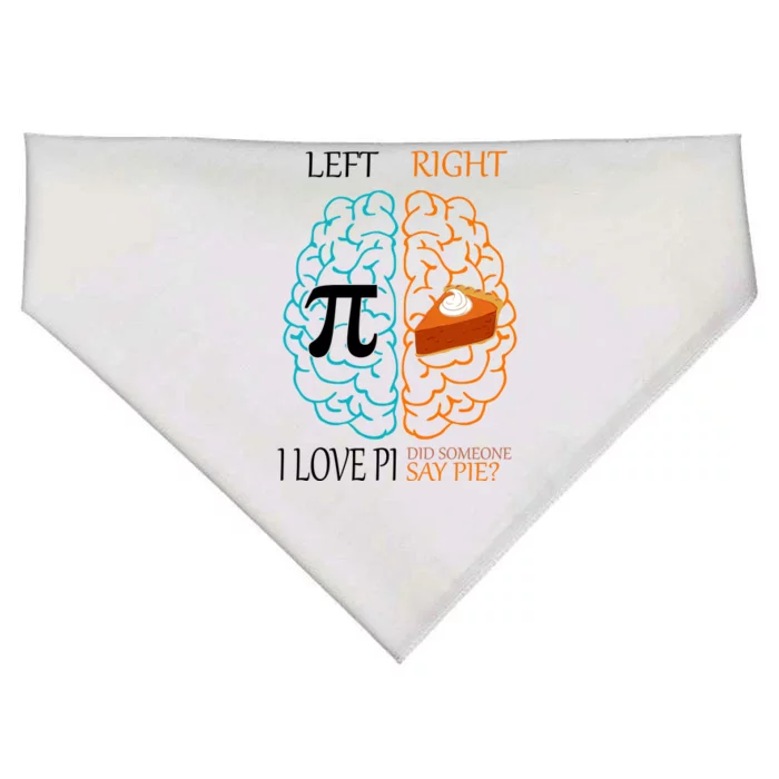 I Love Pie Funny Brain USA-Made Doggie Bandana