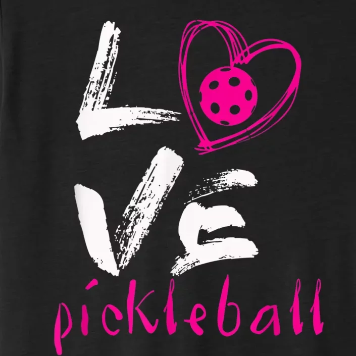 I Love Pickleball, Funny Pickle Ball Tee For Player ChromaSoft Performance T-Shirt