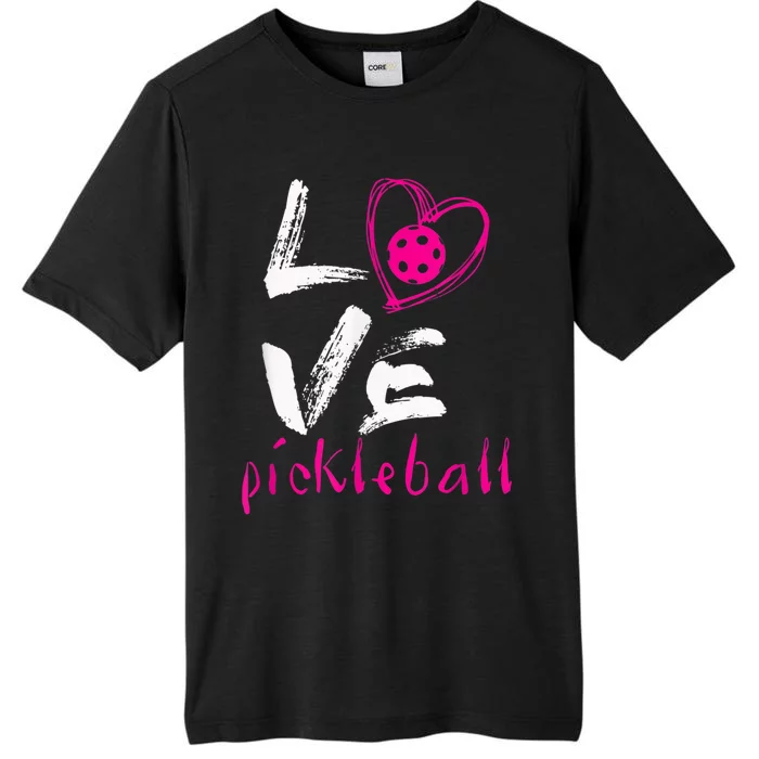 I Love Pickleball, Funny Pickle Ball Tee For Player ChromaSoft Performance T-Shirt