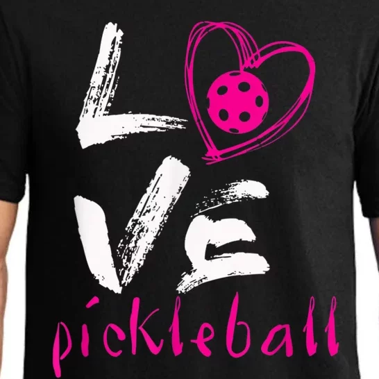 I Love Pickleball, Funny Pickle Ball Tee For Player Pajama Set