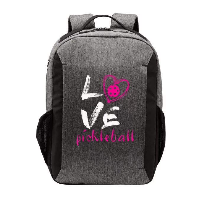 I Love Pickleball, Funny Pickle Ball Tee For Player Vector Backpack