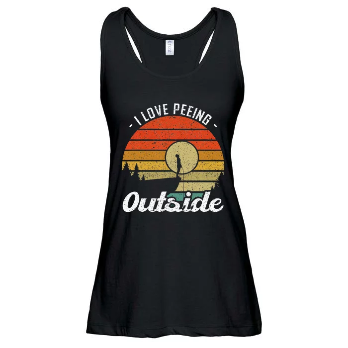 I Love Peeing Outside Camper And Hiker Ladies Essential Flowy Tank