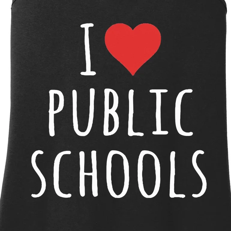 I Love Public Schools Ladies Essential Tank