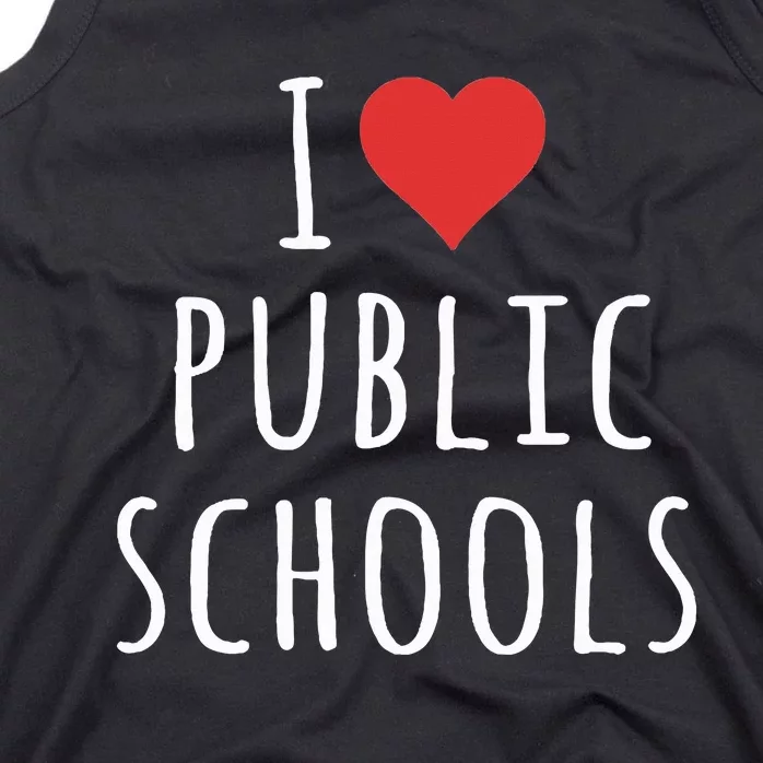 I Love Public Schools Tank Top