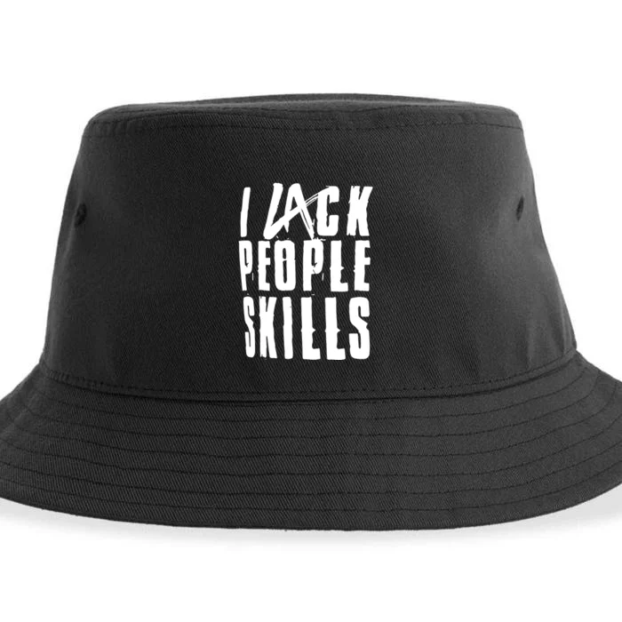 I Lack People Skills Sustainable Bucket Hat