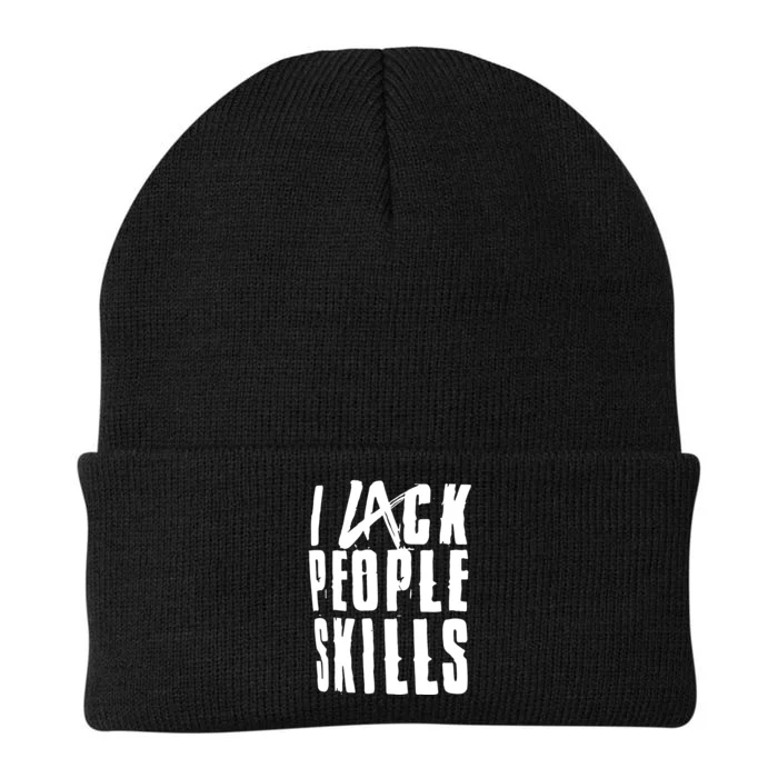 I Lack People Skills Knit Cap Winter Beanie