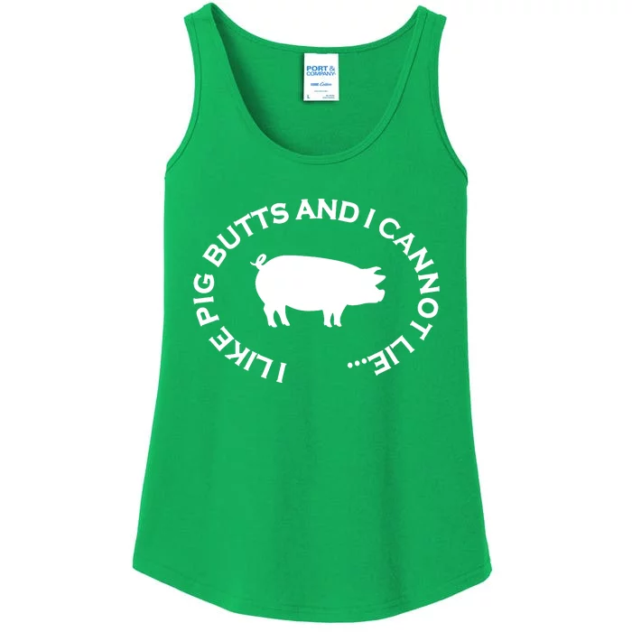 I Like Pig Butts And I Can Not Lie Ladies Essential Tank