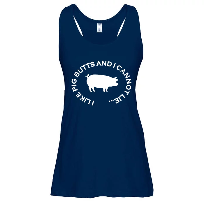 I Like Pig Butts And I Can Not Lie Ladies Essential Flowy Tank