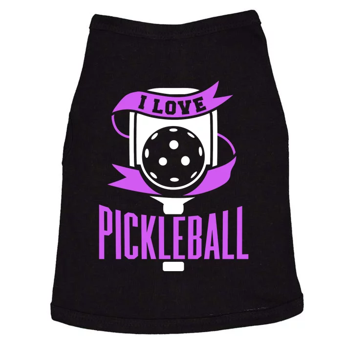 I Love Pickleball Doggie Tank