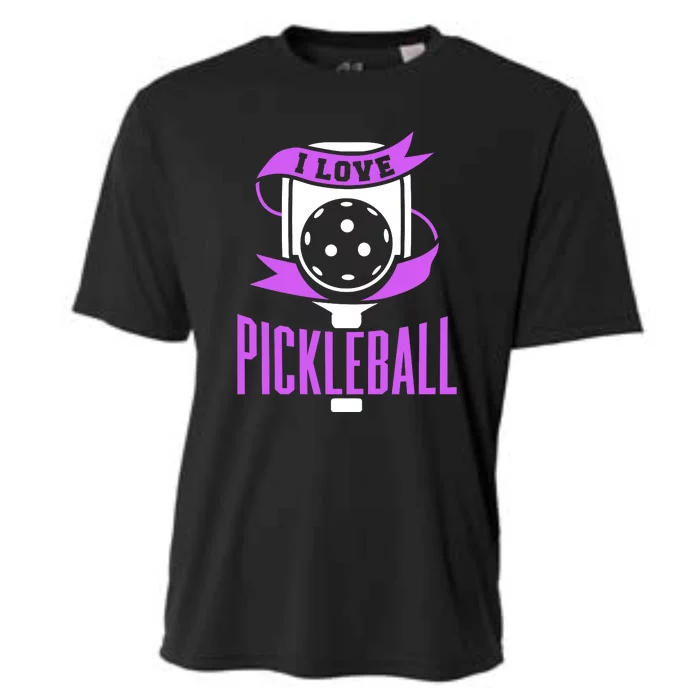 I Love Pickleball Cooling Performance Crew T-Shirt