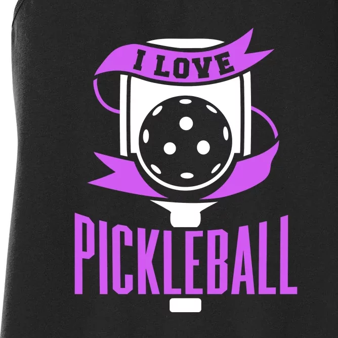 I Love Pickleball Women's Racerback Tank